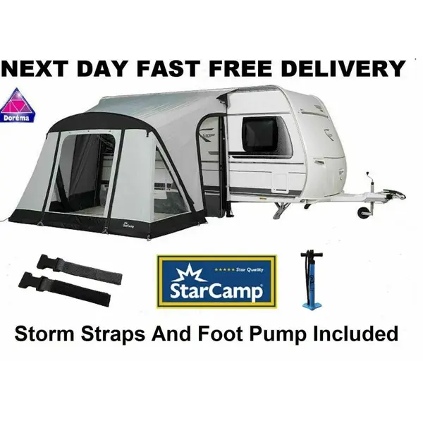 Starcamp Dorema Quick And Easy 225 AIR Inflatable Caravan Porch Awning