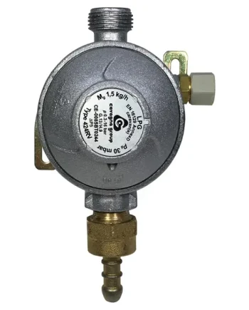 Gaslow 30mbar Wall Mounted Regulator with Nozzle for 8mm Gas hose