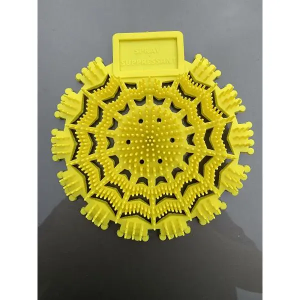 10 X Commercial Spray Suppressant Lemon Fragranced Urinal Mat Anti-Splash Lemon