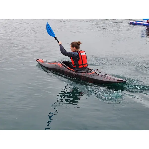 Riber Sit In White Water Tourer Kayak R-1016-Black/Blue
