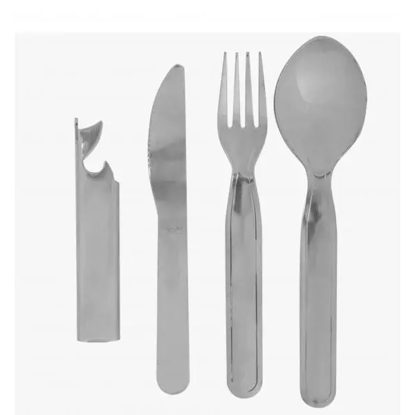 Highlander 4 Pieces NATO KFS Cutlery Set Camping Military Cutlery Set CP078