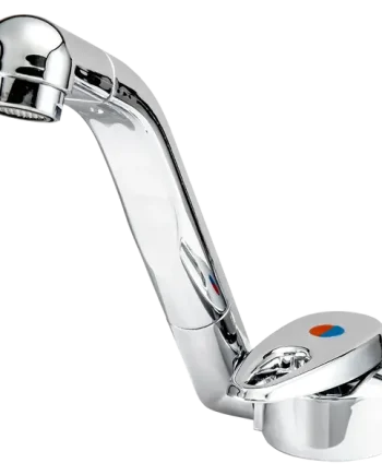 Samba Mixer Water tap with 25cm flexi hose with barbed ends and 33mm hole size (575-0570301)