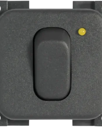 CBE Grey Single Switch with LED (272052)