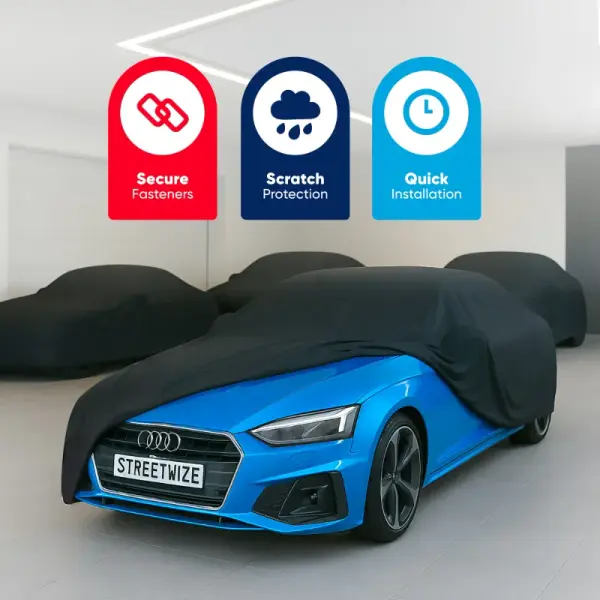 Streetwize Large Classic Car Cover Indoor Use Super Soft Anti Dust Cover SWIC3