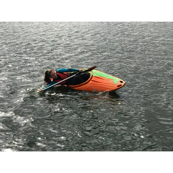 Riber Sit In White Water Tourer Kayak R-1016-Black/Blue