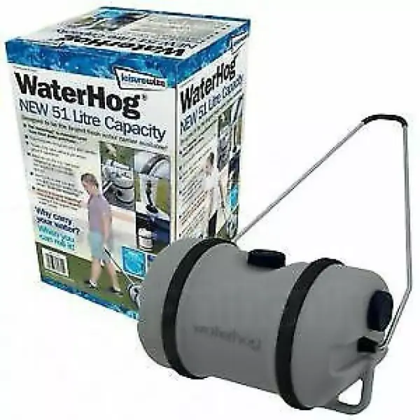 Leisurewize 51 Litre Fresh Water Hog Caravan Motorhome Water Rolling Container Barrel