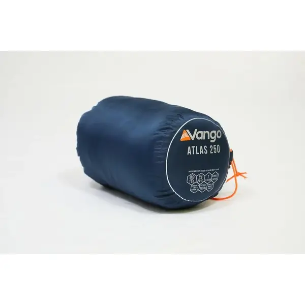 Vango Atlas 250 Synthetic Sleeping Bag 2 - Season Black