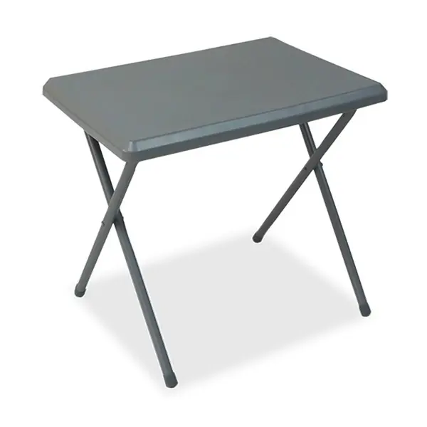Quest Leisure Fleetwood Low Grey Plastic Table with Folding Legs F0018G