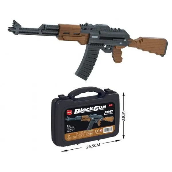 Kombat UK Mini Block Set AK47 Building Bricks Construction Kit Toy Gun