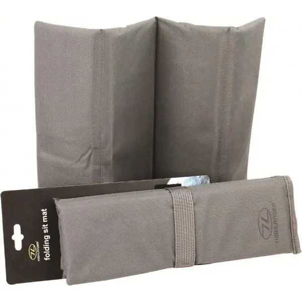 Highlander Folding Sit Mat Waterproof Seating Mat Grey Charcoal