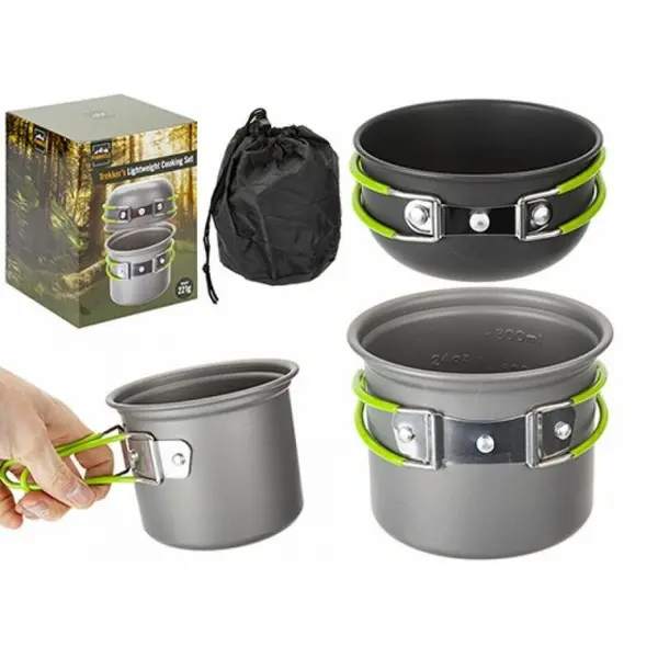 Summit Pinnacle Compact Lightweight Trekkers Cooking Set Camping Hiking Festival