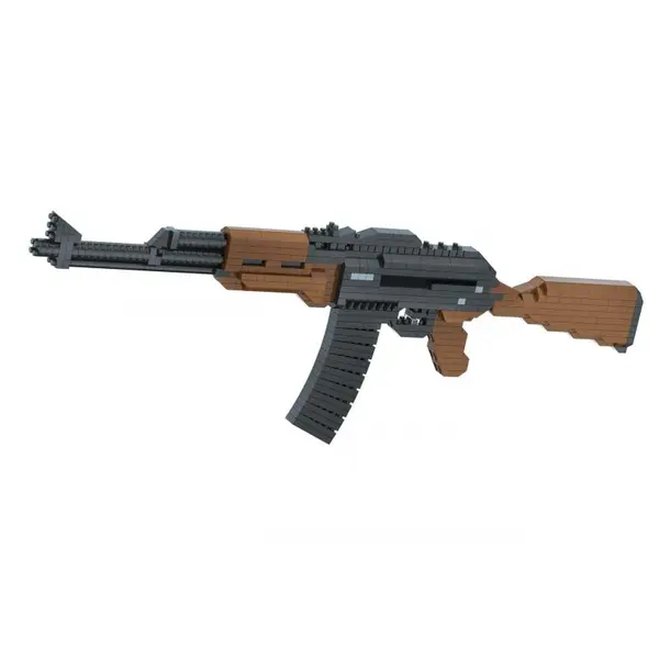 Kombat UK Mini Block Set AK47 Building Bricks Construction Kit Toy Gun