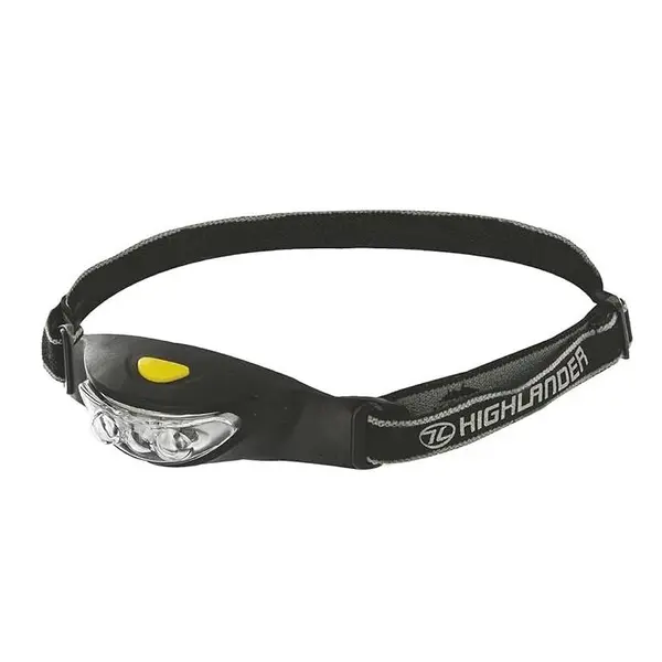 Highlander Ray 3 LED Headlamp Head Torch inc Batteries TOR160