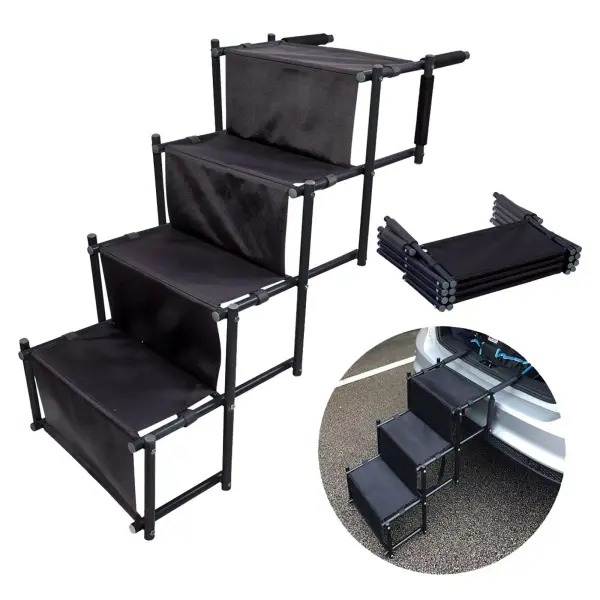 4 Tier Step Dog Animal Disability Car Step Aid PE1004