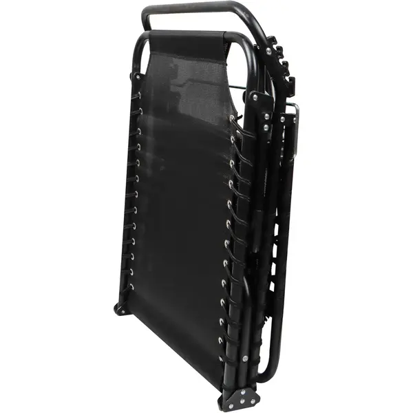 Leisurewize Folding Sun Lounger Reclining Adjustable Backrest & Headrest LW740