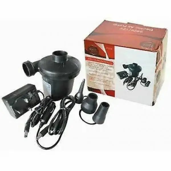 RedWood 240v/12v Electric Air Pump Inflator Air Beds Inflatables Camping BBPU104