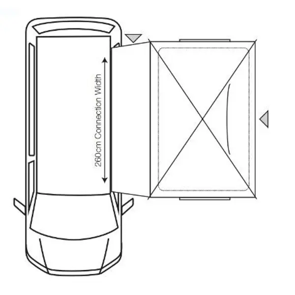 Outdoor Revolution Cayman Cuda XL Driveaway Awning 180-240cm Low / Mid ORDA1210