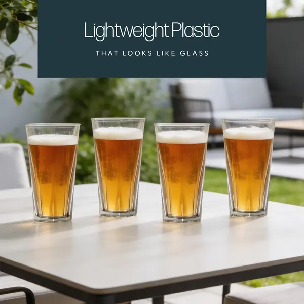 Leisurewize Pack of 4 16oz/455ml Beer Tumbler LW790