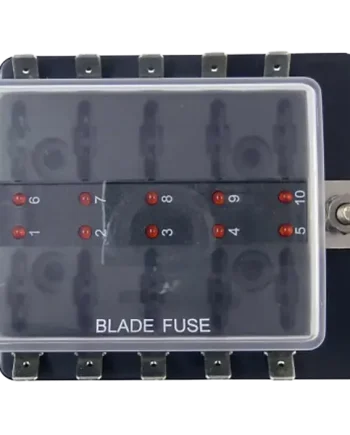 10 Fuse Fusebox with RED Light (R3-76-01-3L110)