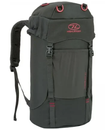 Highlander Rambler Rucksack 20L Litre Backpack Bag Hiking Travel Bag Charcoal