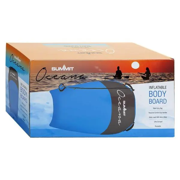 Summit Oceana Single Inflatable Paddle Body Board Blue 979053