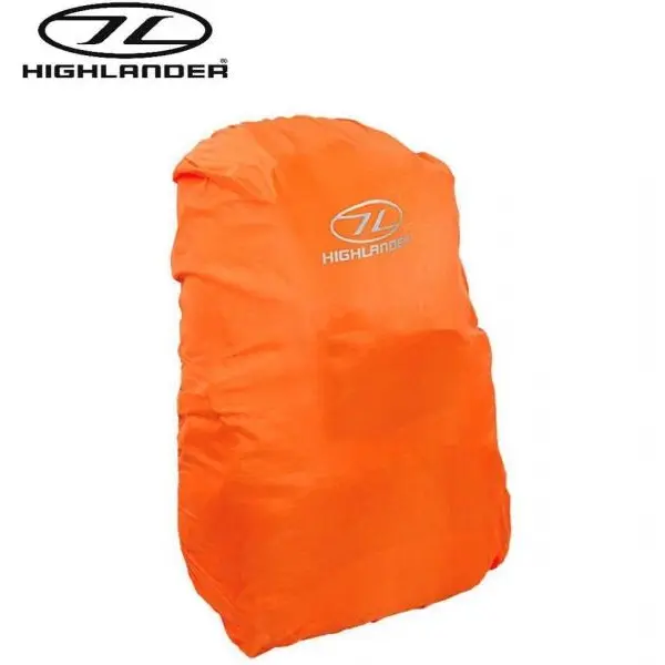 Highlander Lightweight Rucksack Cover Large Orange 60-70 Litre